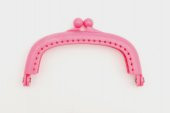 Angel Çanta Aksesuar 9 cm Plastik Cüzdan Klipsi Koyu Pembe Renk - 1