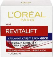 Loreal Revitalift Yaşlanma Karşıtı Gece Bakım Kremi 50ml Kırışıklık Karşıtı + Ekstra Sıkılaştırıcı - 1