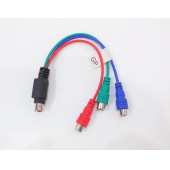 7 Pin S-Video to RGB 3'lü RCA Kablo thumbnail 5