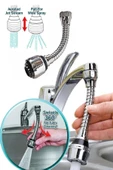 WUVERA Turbo Flex Plastik Hortumlu Esnek Ayarlanabilir Musluk Başlığı 2 Aşamalı - 1