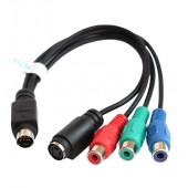 7 Pin S-Video Erkek to 4 Pin S-Video Dişi RGB / 3'lü RCA thumbnail 1