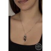 Swarovski Crystal Taşlı Salkım Lucky Life 925 Ayar Gumuss  Lucky Life Lucky Life Lucky Life Kadın Kolye - 2
