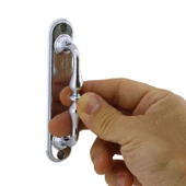 Krom Sürgülü Kapı Çekme Kolu Tutma Kulpu Kulbu Çelik Dış Kapı Tutamağı Kol 12 Cm Mobilya Mutfak - 2