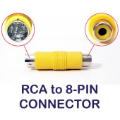 8 Pin S-Video Erkek to RCA Dişi Adapter - 3
