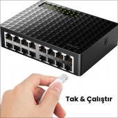 Cudy FS1016D 10/100Mbps 1,6 Gb/sn 16 Port Switch - 6