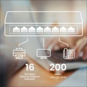 Cudy FS1016D 10/100Mbps 1,6 Gb/sn 16 Port Switch - 7