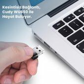 Cudy WU650 5GHz 433Mbps, 2.4GHz 200Mbps Wi-Fi Mini USB Adaptör(AC1200 Serisi) thumbnail 5