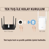 Cudy RE1200 5GHz 867Mbps, 2.4GHz 300Mbps, Wi-Fi Mesh Menzil Genişletici Repeater(AC1200 Serisi) - 7