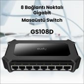 Cudy GS108D 10/100/1000M 8 Port Gigabit Switch - 5
