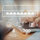 Cudy FS108D 10/100Mbps 8 Port Megabit Switch - 4