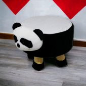 T. Concept  Hayvan ( Panda ) Figürlü Çocuk Pufu, Lastikli Kılıflı, Yıkanabilir - 2