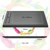 GAOMON M106K PRO 10 x 6.25 Grafik Çizim Tableti - 4