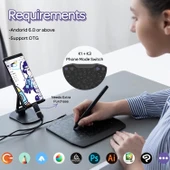 GAOMON S630 5x3.2 Inc OSU Tablet, 4 Ekspres Tuşlu - 3