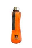 Help Steps Cam Su Matarası Çevre Sağlık Dostu Bpa Free Suluk Tutamaçlı Kulplu Spor Salonu Su Şişesi Premium Kapak Sporcu Matarasi - 2