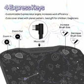 GAOMON S630 5x3.2 Inc OSU Tablet, 4 Ekspres Tuşlu - 2