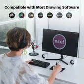 HUION H420X OSU Tablet Grafik Çizim Tableti - Dijital Kalem - 4