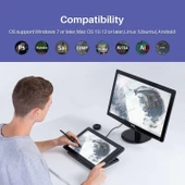 HUION KAMVAS 13 Grafik Çizim Tableti, Ayarlanabilir Stand - Mor - 4
