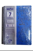 6+1 Ayraçlı Defter 7 Konulu 210 Yaprak 1 Adet 6 Kareli 1 Çizgili Spralli Plastik Kapak Seperatörlü - 3