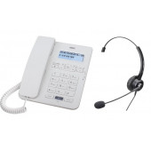 Karel TM145 Karel RJ9 Kulaklıklı Masaüstü Telefon Beyaz - 1