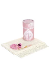 Özel Gelinlik Desenli Silindir Kutulu Mevlid Hediyelik Seti thumbnail 1