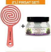 Fontenay Profesyonel 3Boyut Saç Fırçası+Face&Body Peeling Scrub Yüz Maskesi Böğürtlen 350ml 2Li Set - 1