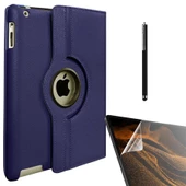 Smcase Apple iPad 2 3 4 Kılıf 360 Dönebilen Koruma Kapaklı Standlı dn22  Nano  Kalem thumbnail 3