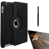 Smcase Apple iPad 2 3 4 Kılıf 360 Dönebilen Koruma Kapaklı Standlı dn22  Nano  Kalem thumbnail 1