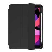 Smcase Apple iPad Pro 12.9 2022 M2 Kılıf Standlı Kalem Bölmeli Arkası Şeffaf nt2 - 1