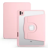 Smcase Apple iPad 10.2 2021 9.Nesil Kılıf Smart Kapaklı Kalem Bölmeli Termik Arkası Şeffaf T1 - 9