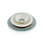 Schafer Tılsım Sapphire Yemek Takımı 60 Parça-Turkuaz - 8