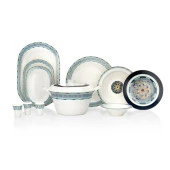 Schafer Tılsım Sapphire Yemek Takımı 60 Parça-Turkuaz - 7
