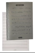 Müzik Defteri A4 40 Yaprak Plastik Kapak 1 Adet Sol Anahtarlı PP Kapak Müzik Defteri 21x29.7 cm 12 Sütunlu - 1