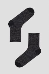 Penti Black 2 li Patik Çorap - 2