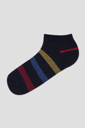 Penti Erkek Ince Şerit Detaylı 3lü Patik Çorap - 2