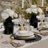 Schafer Tılsım Charm Yemek Takımı 60 Parça-Siyah - 1