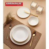 Kahramanlar Katre Gold 12 Kişilik 55 Parça Porselen Yemek Takımı - 1