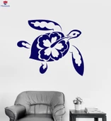 Banyo Dekoratif Duvar Sticker Kaplumbağa Desenleri Deniz Hayvanları Banyo Dekor Çıkartmaları Benzersiz Hediyelik - 1