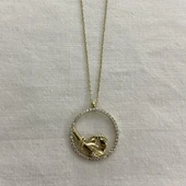 Ayak İzi Altın Kolye thumbnail 1