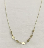 Oval Pullu  Altın Kolye - 1