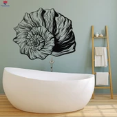 Banyo Dekoratif Duvar Sticker Okyanus Deniz Kabukları Deniz Banyo Dekor Çıkartmaları - 1