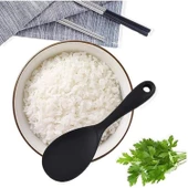 Burcummm Silikon Kısa Pilav Kaşığı Siyah - 1