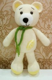 Limon Ayıcık Amigurumi Organik Oyuncak - 1