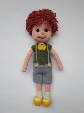 Tarçın Bebek Amigurumi Organik Oyuncak - 5