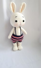 Tatlı Tavşik Sunny Amigurumi Organik Oyuncak thumbnail 2