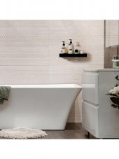 Dekoratif Siyah Metal Banyo Rafı Şampuanlık Duş Rafı Banyo Düzenleyici - 2