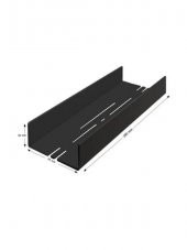 Dekoratif Siyah Metal Banyo Rafı Şampuanlık Duş Rafı Banyo Düzenleyici - 10