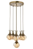 ALTILI YUVARLAK AVİZE GOLD A-176-6G - 1