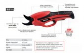 RODEX AKÜLÜ BUDAMA MAKASI 4.0 VOLT - 2
