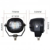 İş makinesi çalışma lambası 12-80v  kırmızı adet / LASS303 - 2