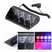 Cam İçi Çakar Lamba Uzaktan Kumandalı 16 Led 24W 12V Kırmızı-Mavi / LAPA520 - 1